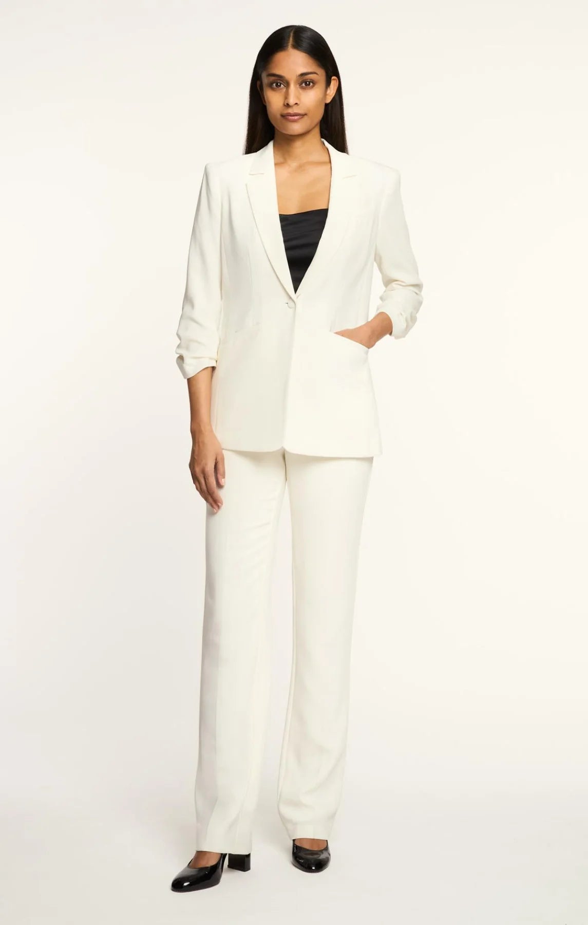 Cinq A Sept Crepe Khloe Blazer Ivory
