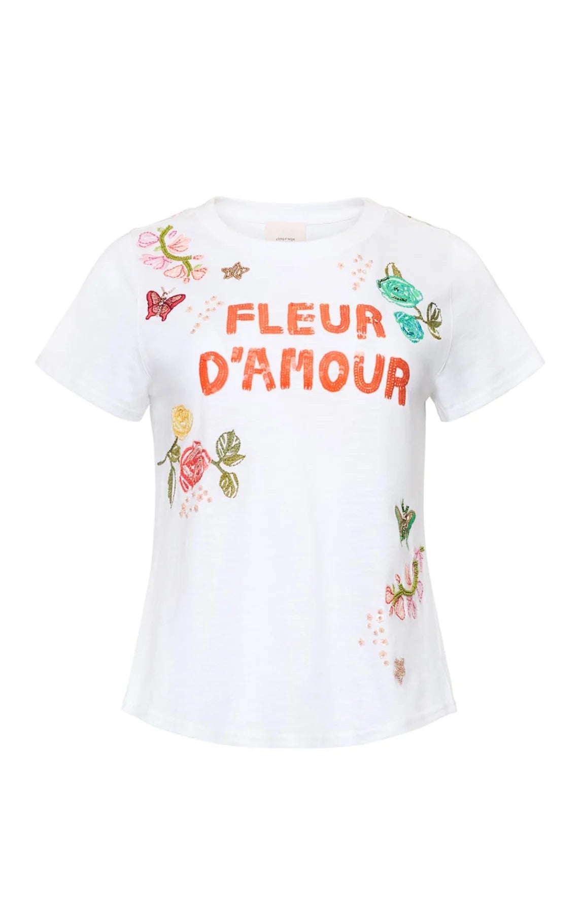 Cinq A Sept T-shirt Fleur Damour Angeli