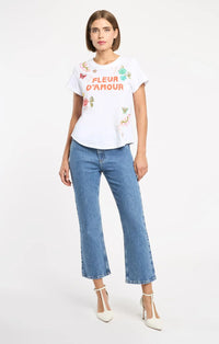Cinq A Sept T-shirt Fleur Damour Angeli