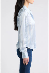 Frame The Office Shirt Bay Blue Stripe