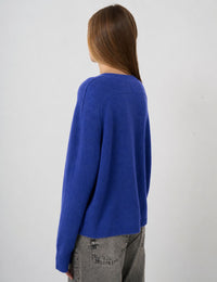Pull en maille de cachemire biologique Repeat - Bleu