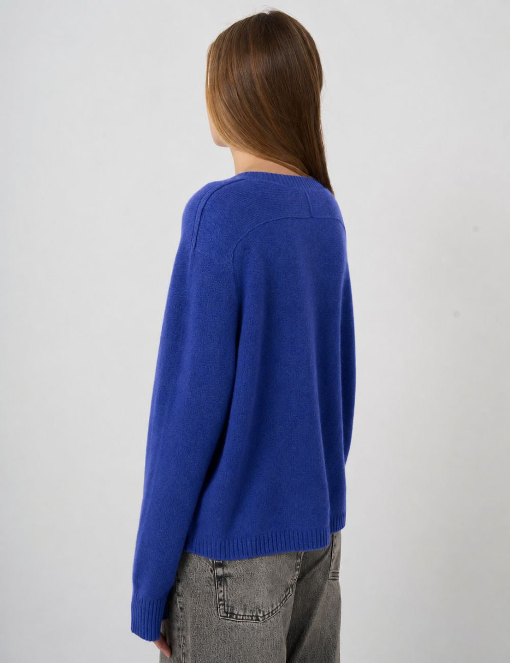 Pull en maille de cachemire biologique Repeat - Bleu