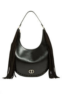Twinset Large Hobo Bag with Fringe