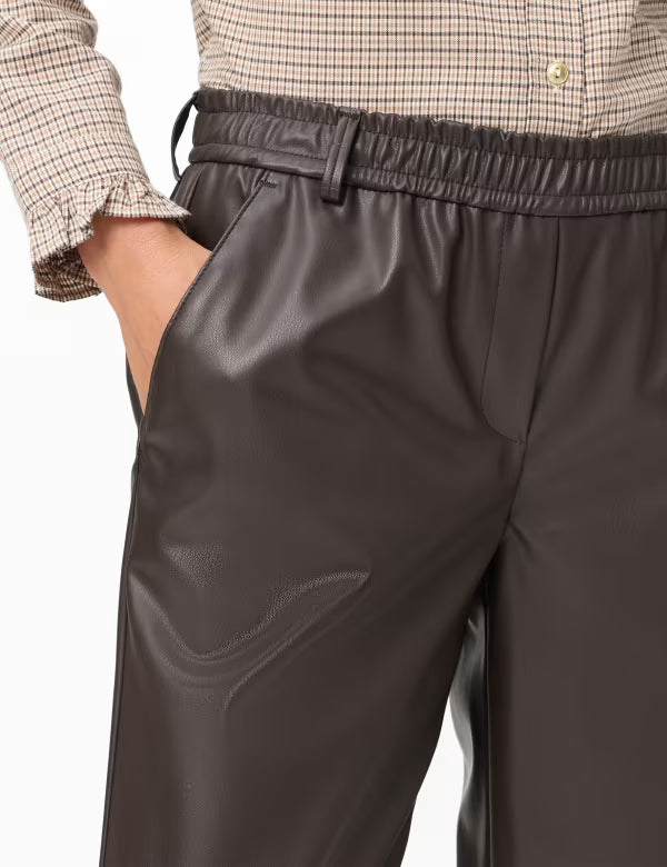 Brax Women's Wide Leg Trousers Style MAINE S - Brunette