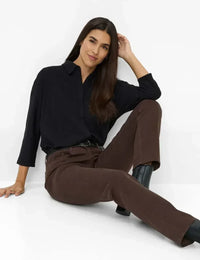 Cotton Winter Dream Trousers Style Mary - Dark Chocolat