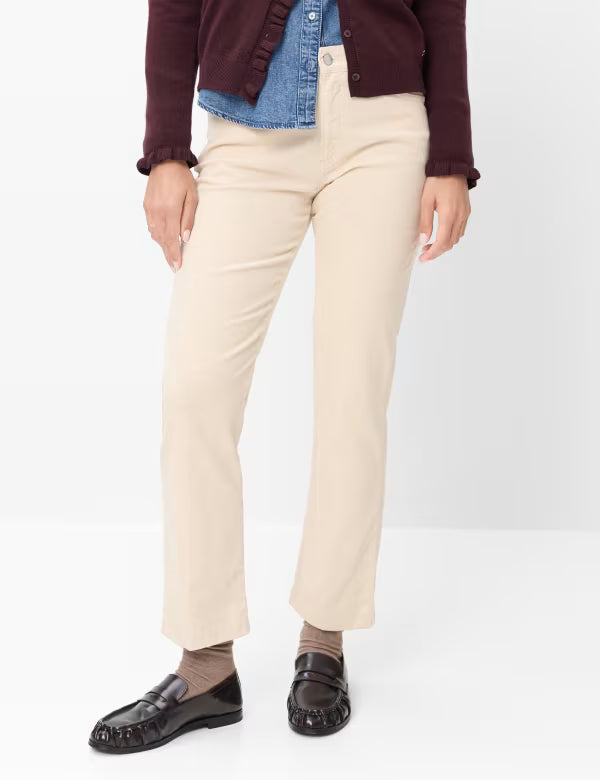 Brax Women's Cigarrete Fit Pant - Dark Ecru