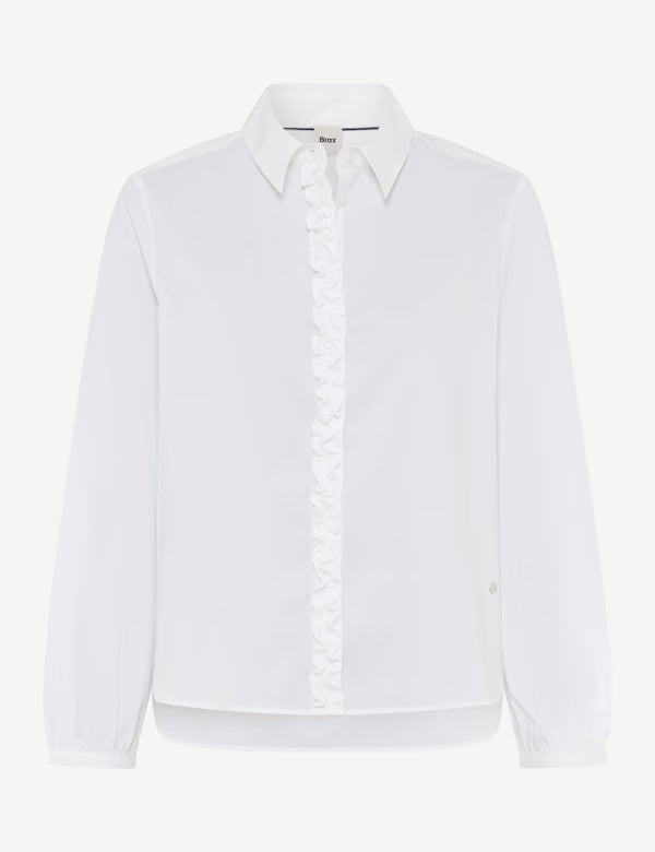 Brax Vic Frill Women's Blouse - White