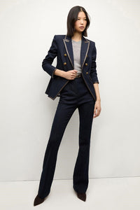 Veronica Beard Gracie Belted Denim Pant