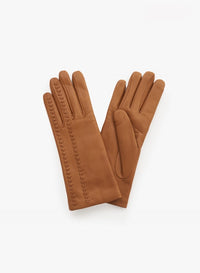 Cinzia Rocca Nappa Leather Gloves With Top Embroidery