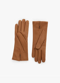 Cinzia Rocca Nappa Leather Gloves With Top Embroidery