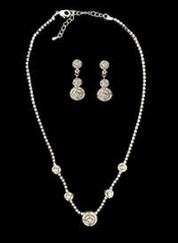 Elen Henderson Rose Necklace and Earring Set