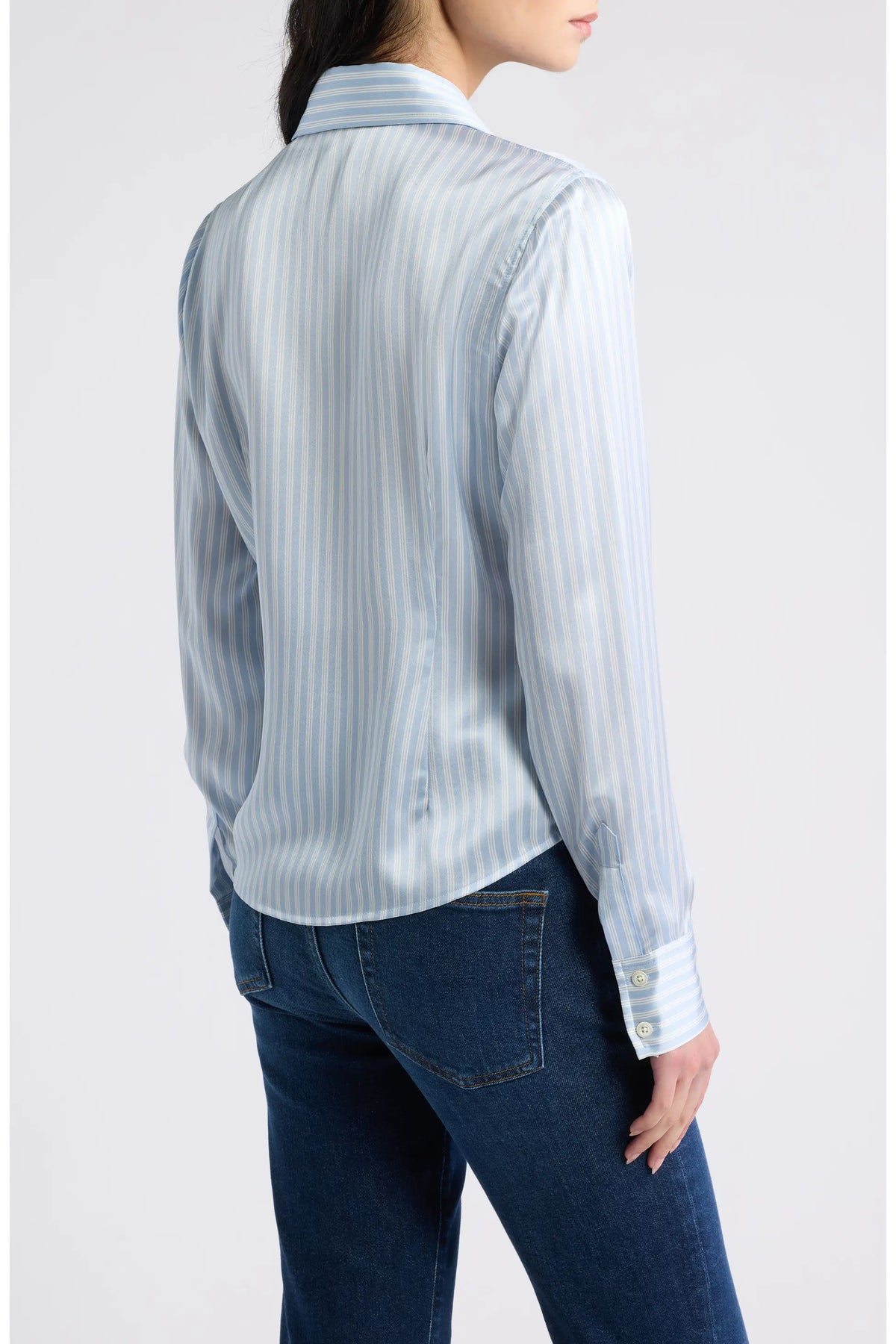 Frame The Office Shirt Bay Blue Stripe