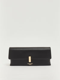 Sac Twinset en cuir synthétique Nero/Parchment/Rosa Parisienne