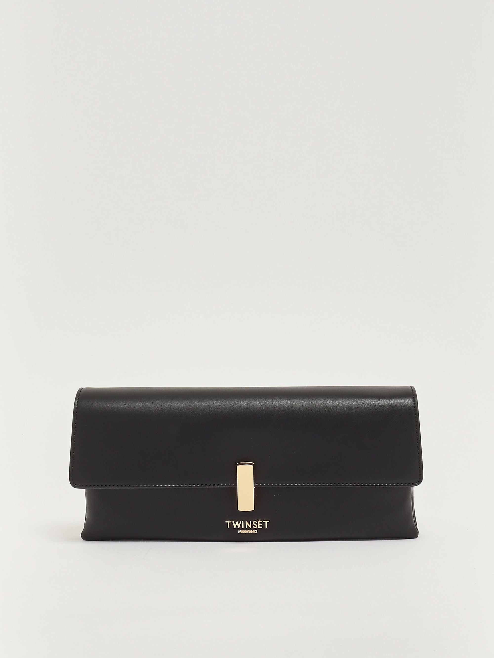 Sac Twinset en cuir synthétique Nero/Parchment/Rosa Parisienne