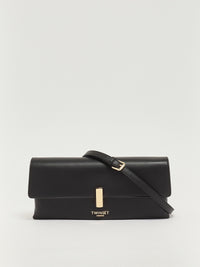 Sac Twinset en cuir synthétique Nero/Parchment/Rosa Parisienne