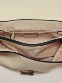 Sac Twinset en cuir synthétique Nero/Parchment/Rosa Parisienne