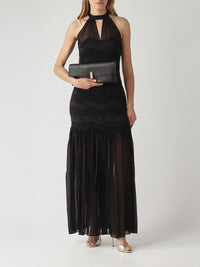 Sac Twinset en cuir synthétique Nero/Parchment/Rosa Parisienne