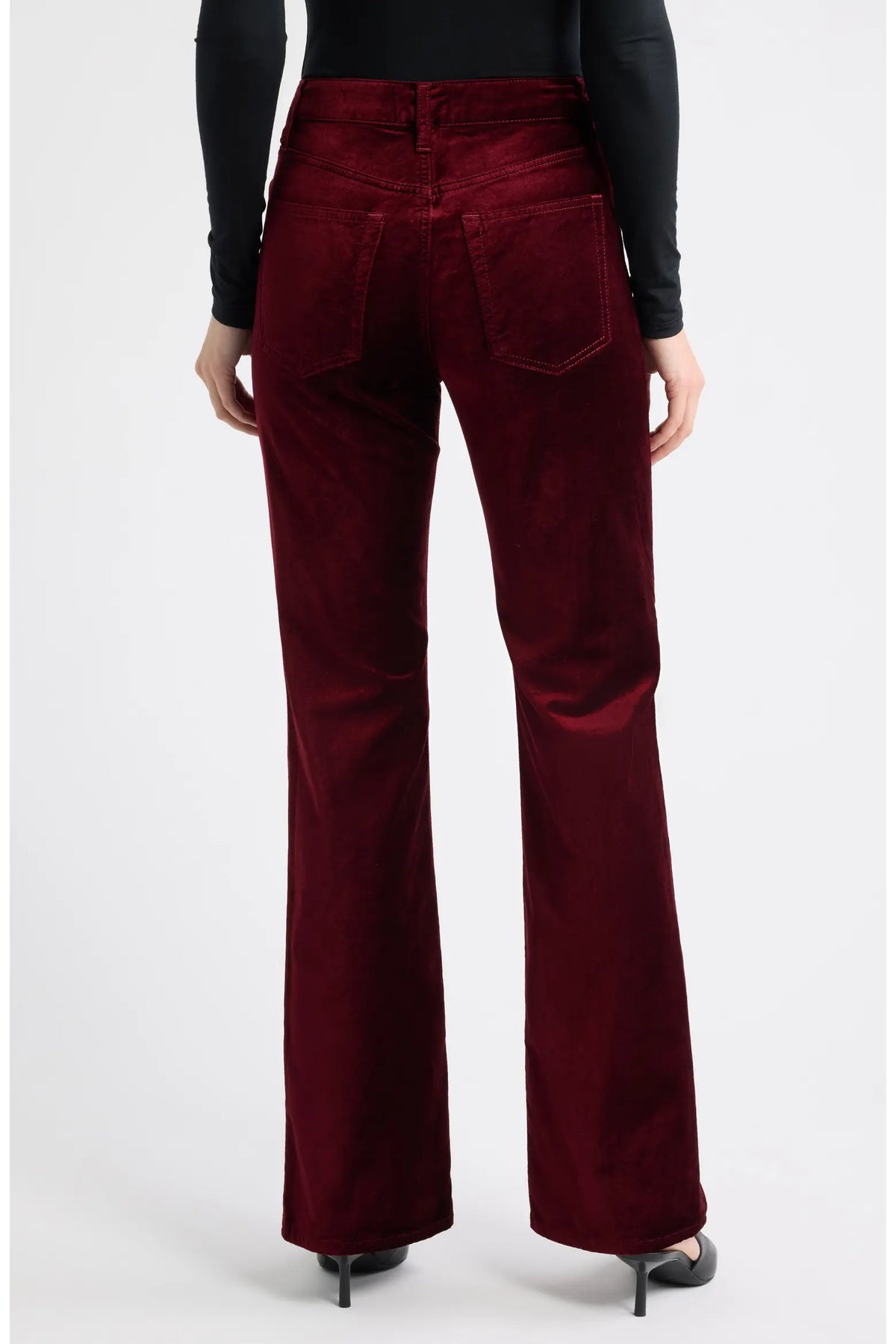 Frame The Velvet Reboot Jeans - Deep Garnet