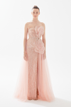 Tarik Ediz Priyanka Strapless Sequin And Pearl Gown