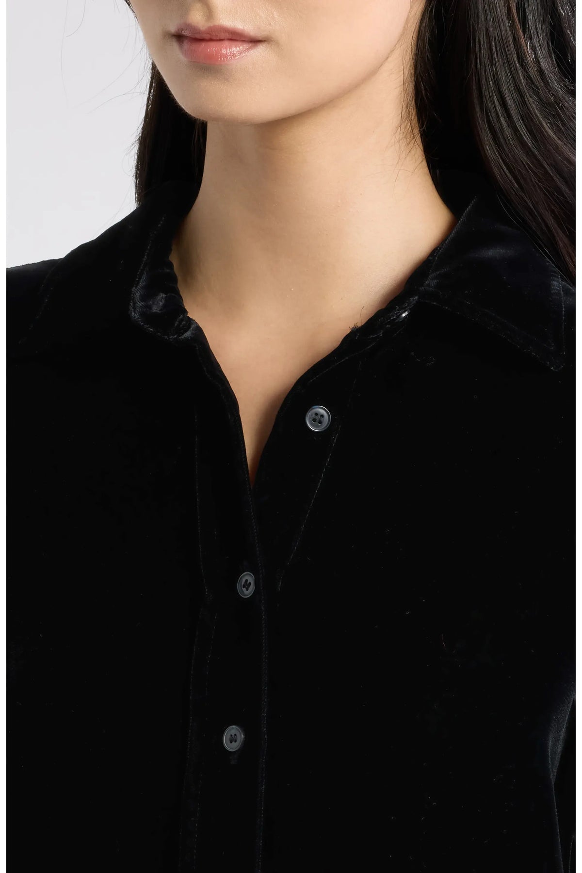 Frame La chemise en velours Charles noire