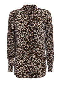 Equipment Essential Silk Leopard Shirt