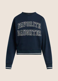Favorite Daughter - Le sweat-shirt Collegiate Classic - Marine-Blanc