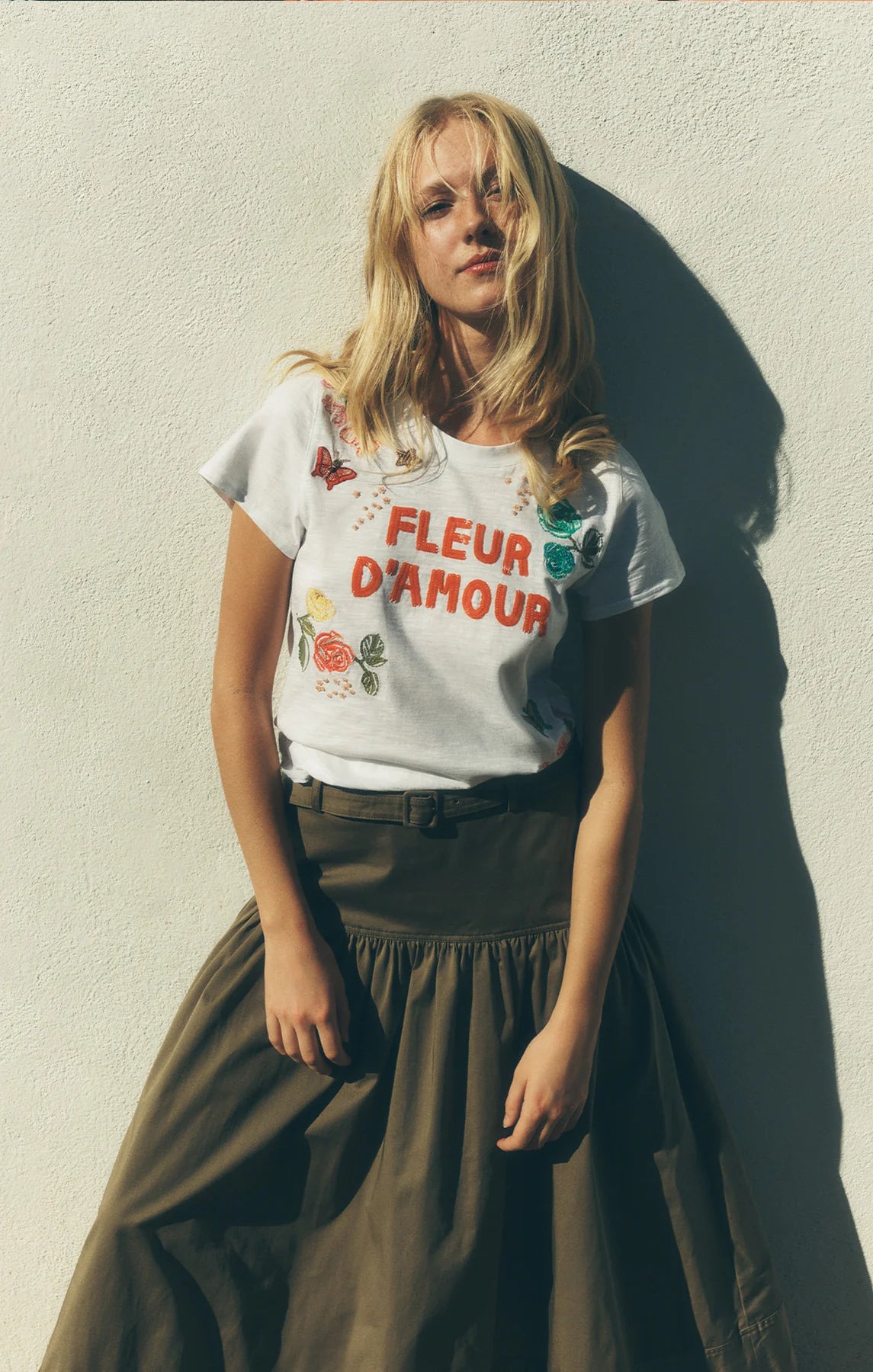 Cinq A Sept T-shirt Fleur Damour Angeli