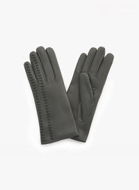Cinzia Rocca Nappa Leather Gloves With Top Embroidery