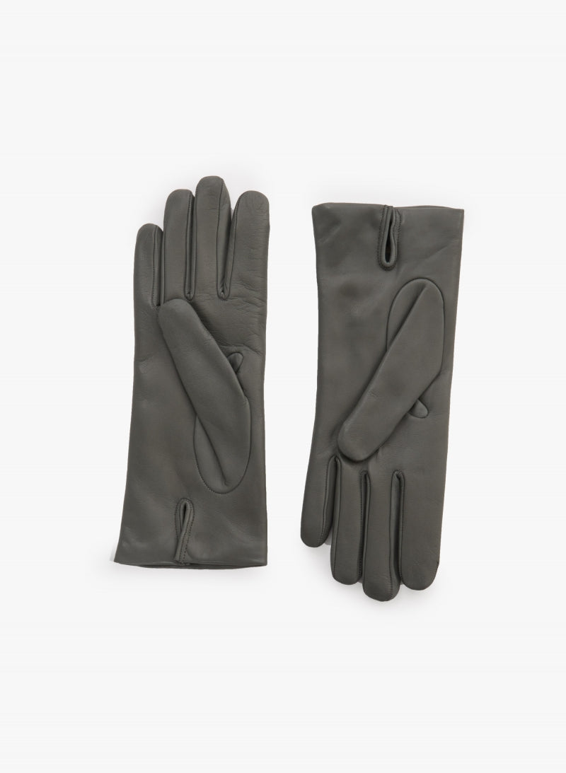 Cinzia Rocca Nappa Leather Gloves With Top Embroidery