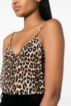 Equipment Layla Silk Leopard Camisole Top