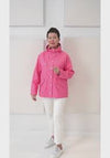 Rain 209 Rain Jacket W/Hood Slant Pockets Pink Lemonade