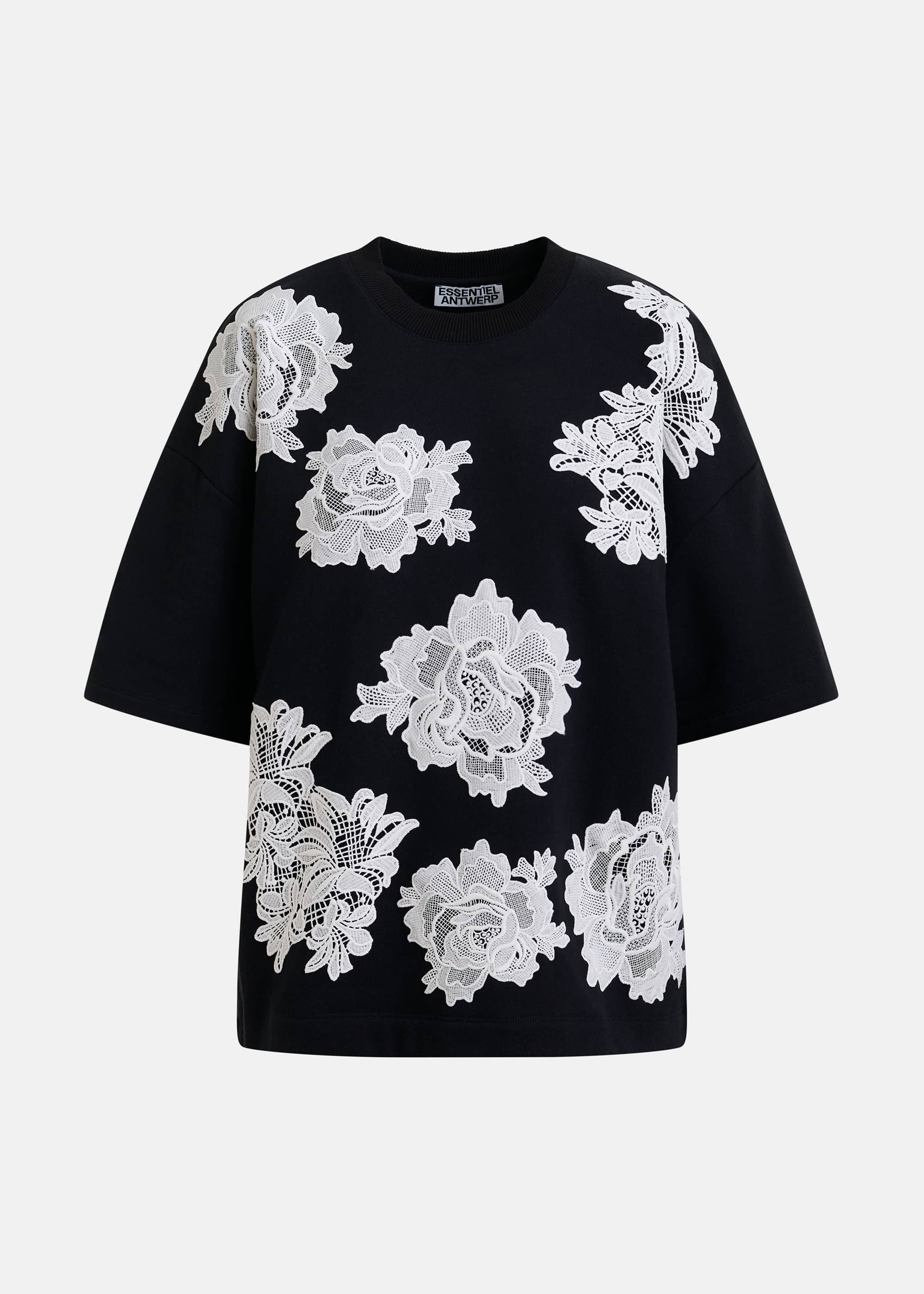 Essentiel Antwerp Sweatshirt Combo Jista Stunning Noir