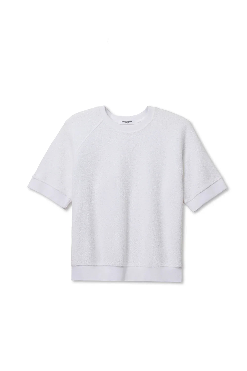 Perfect White Tee Core Fleece Short Sleeve White