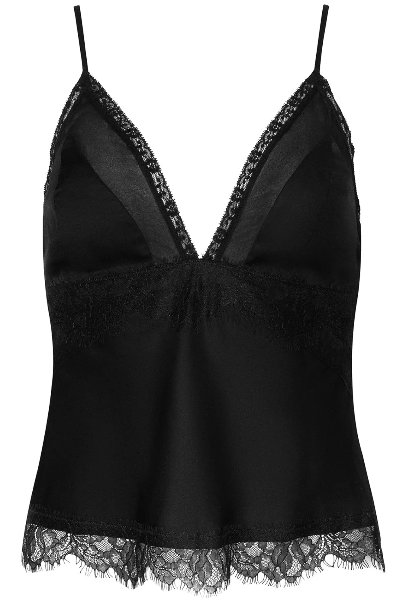L'Agence Elka Lace Camisole - Black
