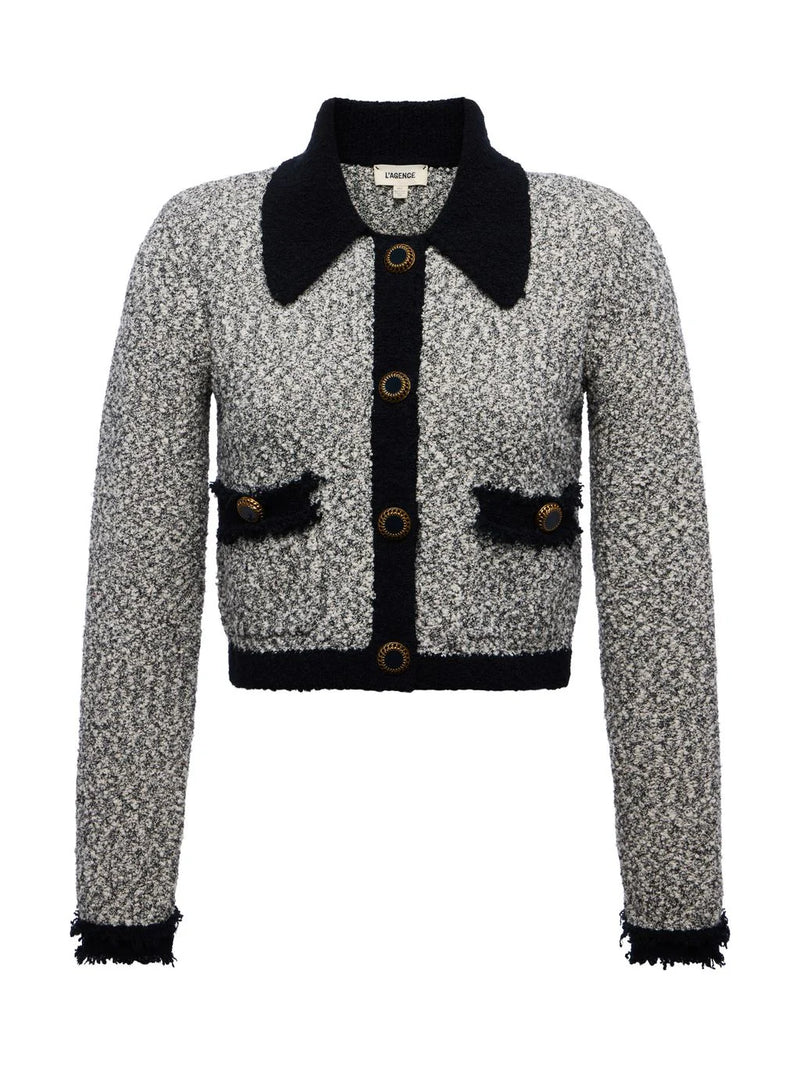 L’Agence Arielle Collared Cropped Jacket