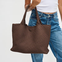 SOL + SOLENE Large Braided Beach Tote Bag
