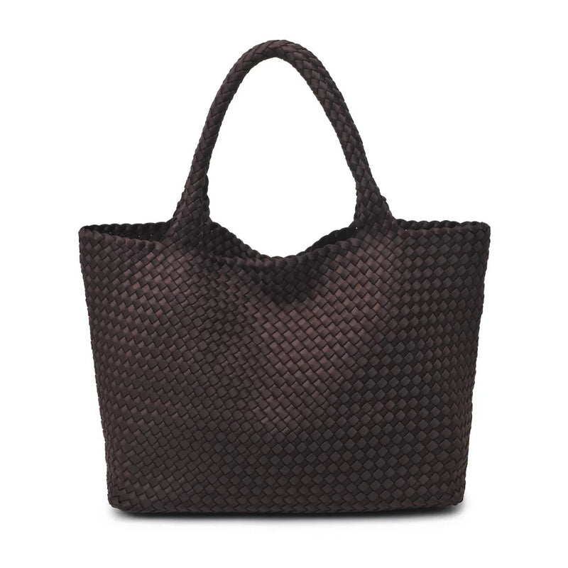 SOL + SOLENE Large Braided Beach Tote Bag