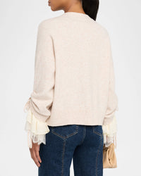 Cinq a Sept Atlas Layered-Cuff Cardigan