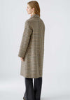 Oui Check Wool Blend Coat