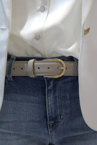 Paolo Da Ponte Horsebit 3 CM Italian Leather Belt