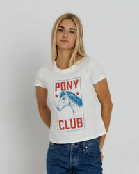 Sunny Somewhere Pony Club Femme Crew - Off White