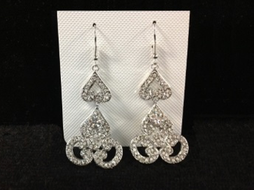 Elen Henderson Long Chandelier Crystal Earrings