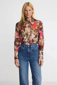 Smythe Multi Point Collar Shirt Brown - Multi