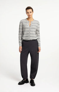 YAYA Knitted striped cardigan long sleeve