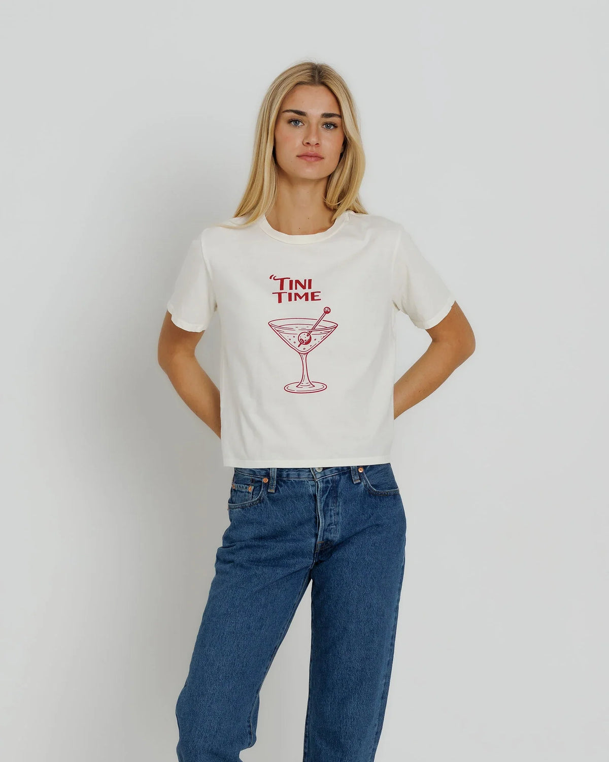 Sunny Somewhere Tini Time Everyday Tee - Off White