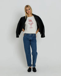 Sunny Somewhere Tini Time Everyday Tee - Off White