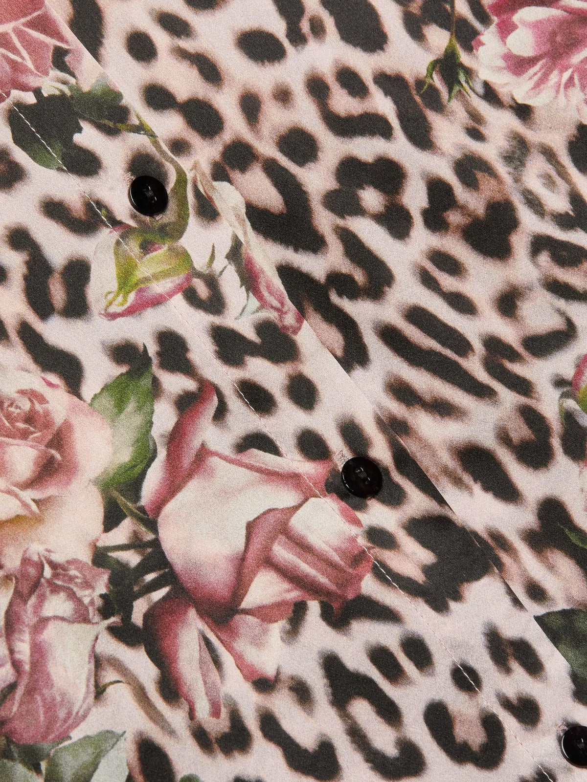 L'Agence Tyler Long-Sleeve Blouse Multi Small Rose Cheetah