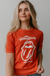 People of Leisure Rolling Stones London Raglan Tee Red