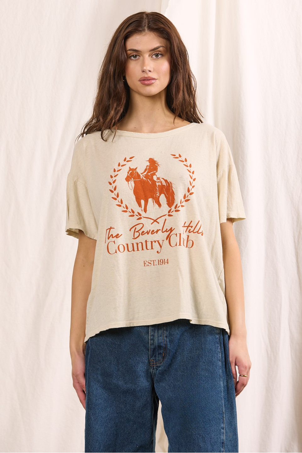 People of Leisure Clubhouse Rider Tee Sand
