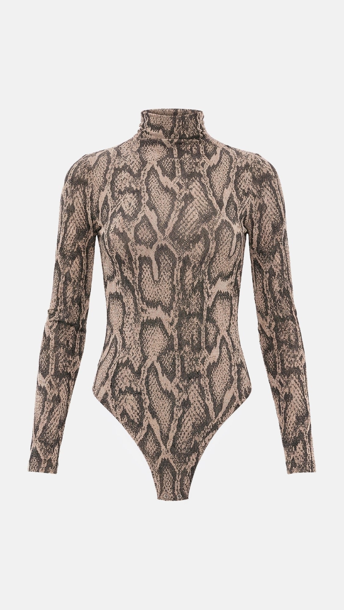 Body-string dos nu scintillant motif python Wolford 001-77130-8362 Python du désert